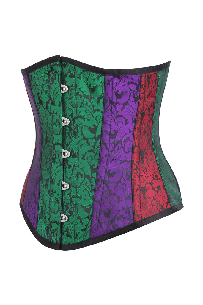 Embellished Couture Underbust Corset Waspie In Green