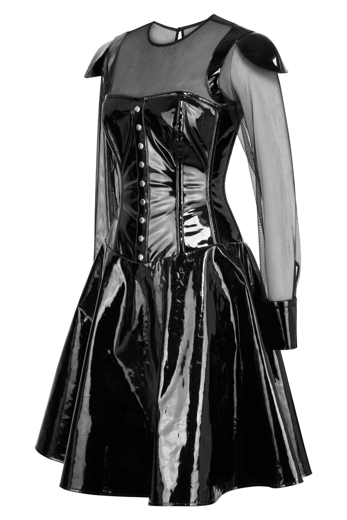 PVC Dress with Sheet Sleeves