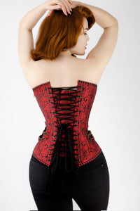 Corset Story ND-017 Red Longline Steampunk Corset