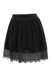 Black Velvet Skirt