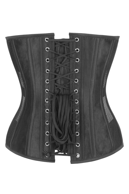 Black Overbust Mesh Corset