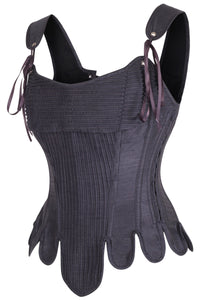 Historically Inspired Overbust Corset in Grey