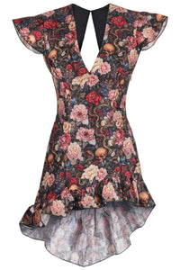 Poison Garden High-Low Corset Mini Dress