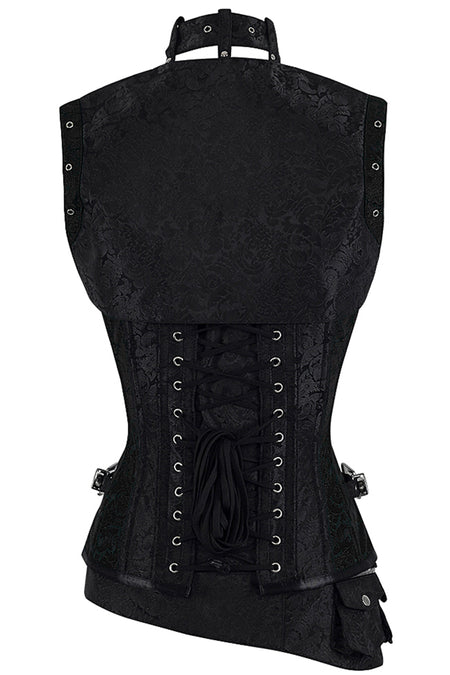 Handmade Fully Steel Boned Corset with Jacket & Belt – High-Quality Metalwork and Original Design