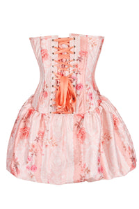 Blush Rose Garden Corset Dress with Bubble Skirt