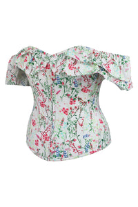 Corset Story SC-040 Alyssum Meadow Cotton Corset Top with Double Frill Sleeves