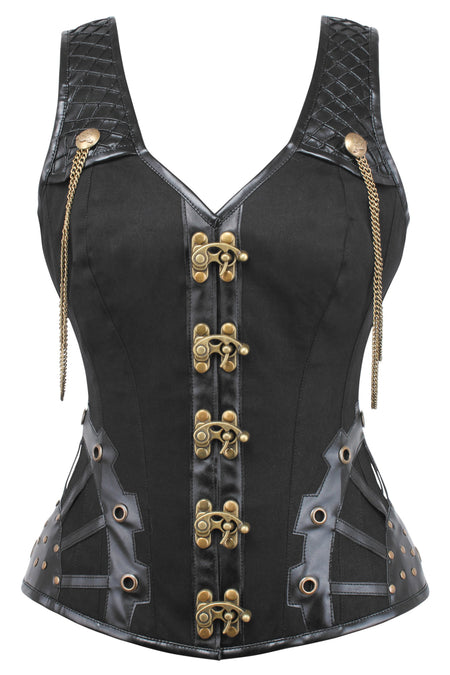 brown-faux-leather-harness-underbust-corset
